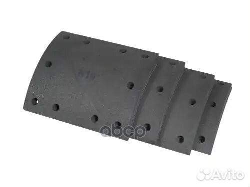 Накладки торм.с заклепк.1-рем19604 16.6-9.0