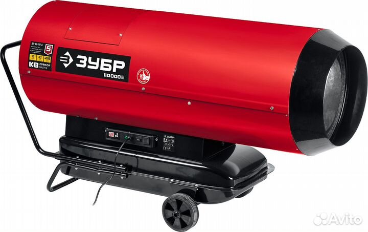 Дизельная тепловая пушка зубр, 110 кВт