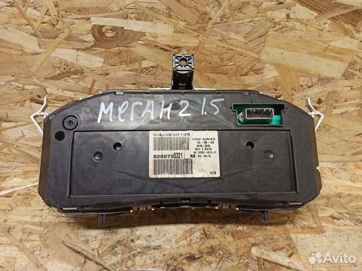 Панель приборов Renault Megane 2 1.5