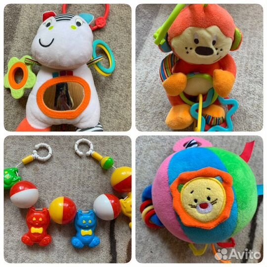 Погремушки и развивающие игрушки для малышей