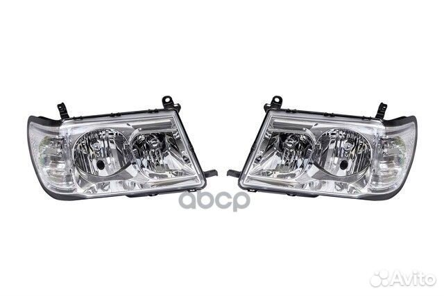 Фара toyota land cruiser 100 98-05 цельная хрус