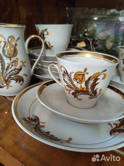 Сервиз кофейный рижский винтаж СССР