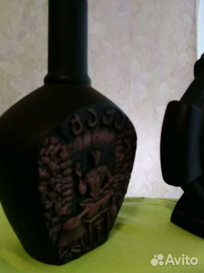 Керамическая посуда ручной работы под вино