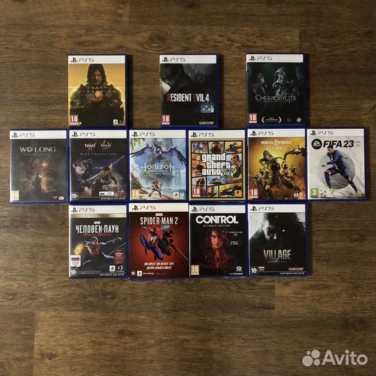 Диски с играми для PS5