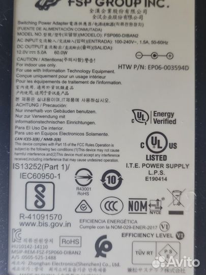 Блок питания 12v 5a