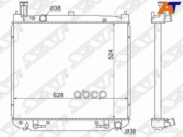 Радиатор Toyota Grand Hiace 99-02 / Granvia 95