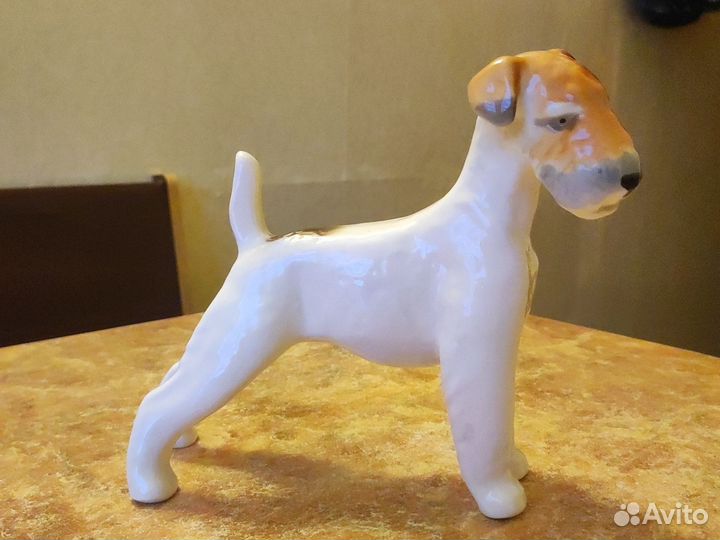 Статуэтка фарфор СССР фокстерьер