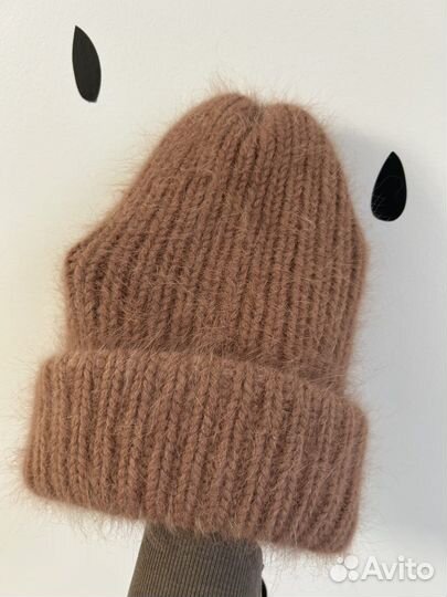 Комплект: шапка и бактус, пух норки