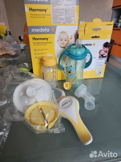 Молокоотсос, пакеты medela
