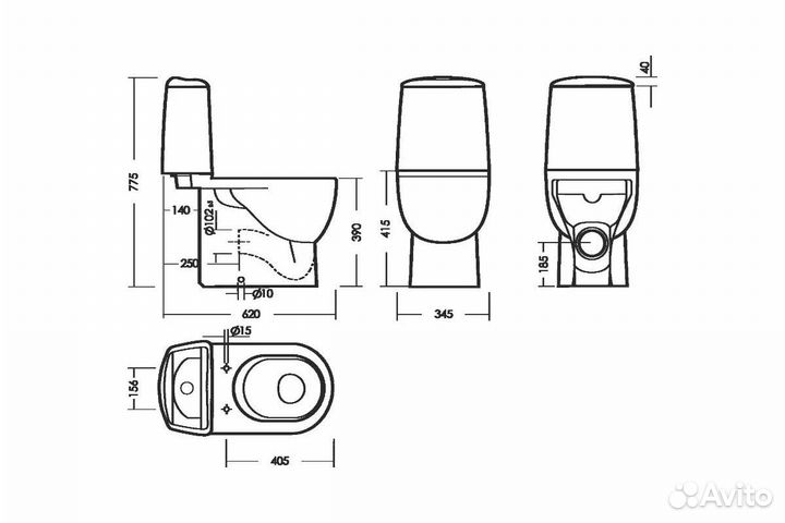 Унитаз-компакт 