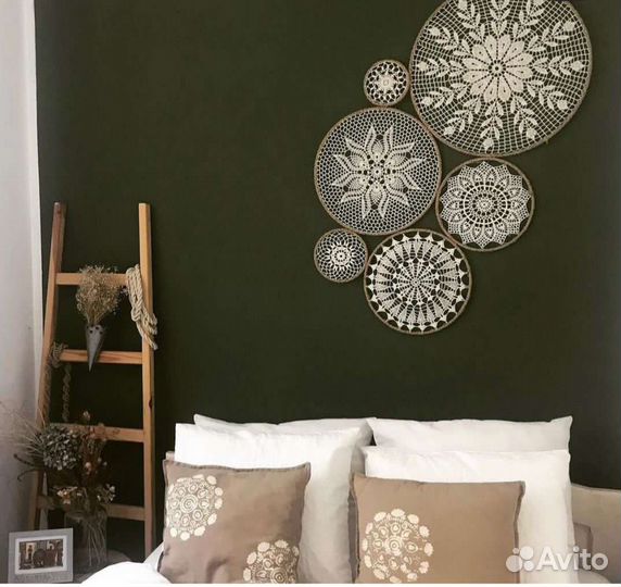 Салфетки ажурные вязаные 65см