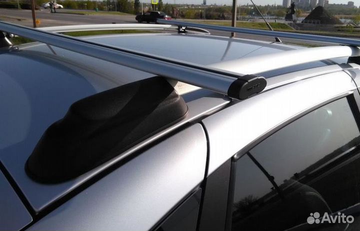 Рейлинги на крышу Лада Гранта лифтбэк серые апс