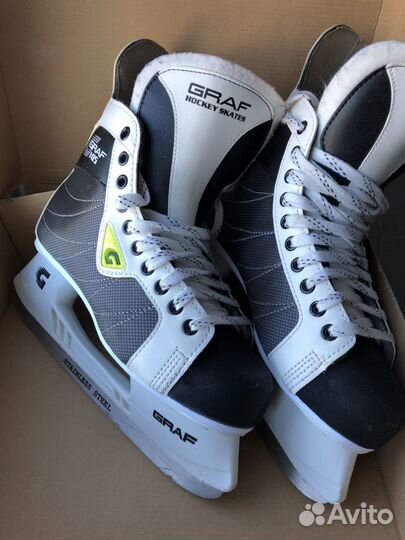 Коньки хоккейные graf 105 super 44 размер