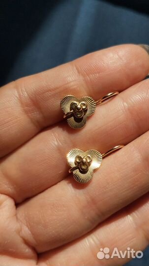 Золотые серьги СССР