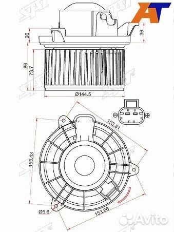 Мотор отопилеля салона, мотор печки nissan navara