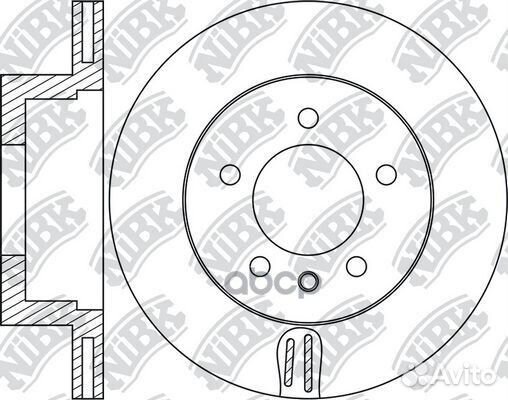 Диск тормозной NiBK RN1722 NiBK