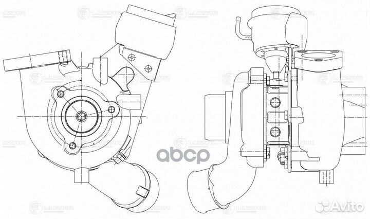 Турбокомпрессор для а/м Kia Sorento (06) 2.5CRDi