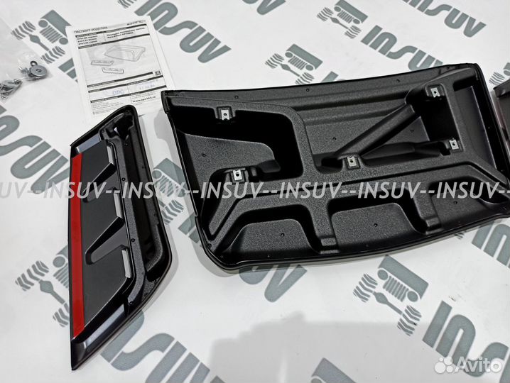 Воздухозаборники Aeroeffect Optimal на Ниву черные