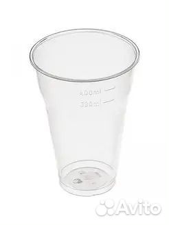 Одноразовый пластиковый стакан для холодных и горя