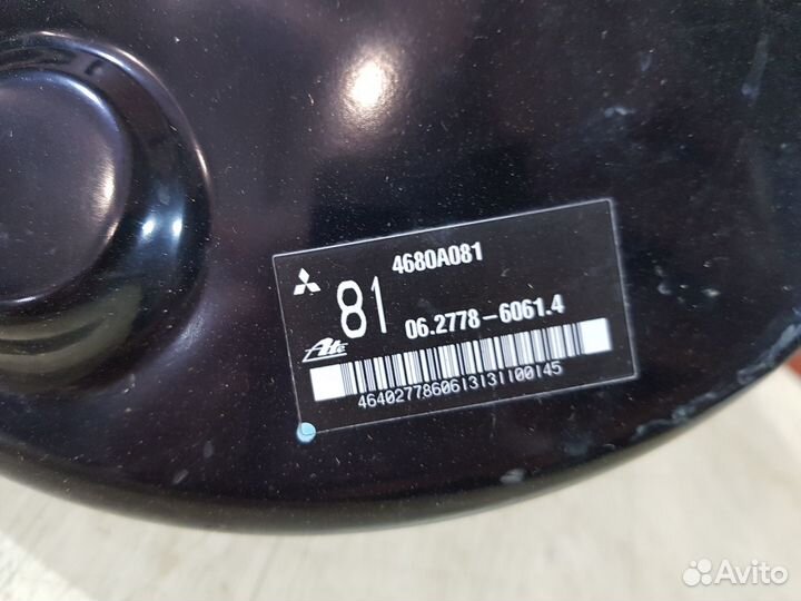 Вакуум тормозов Mitsubishi asx 1.6