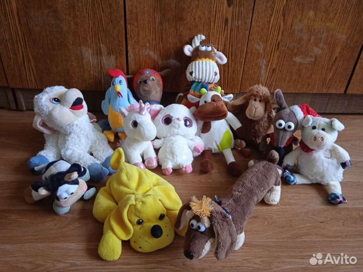Детские мягкие игрушки пакетом