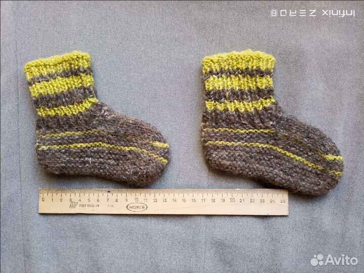 Детские носочки, пинетки шерстяные