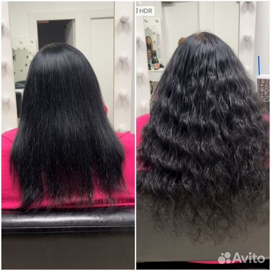 Коррекция нарощенных волос, наращивание волос