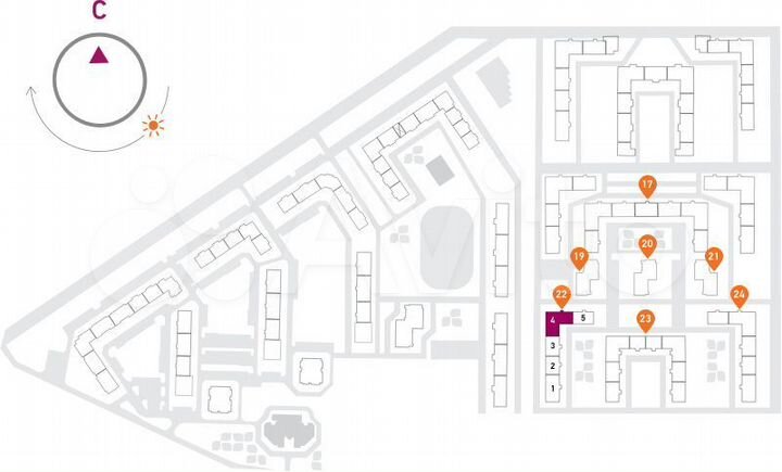 2-к. квартира, 52,9 м², 14/17 эт.