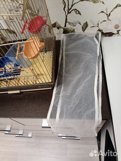 Клетка для волнистого попугая + все необходимое