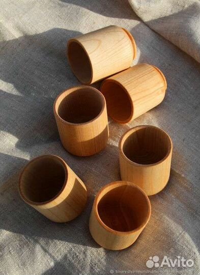 Стопочки деревянные