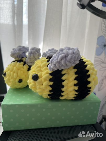 Вязаная игрушка из гипоалергенной пряжи для детей