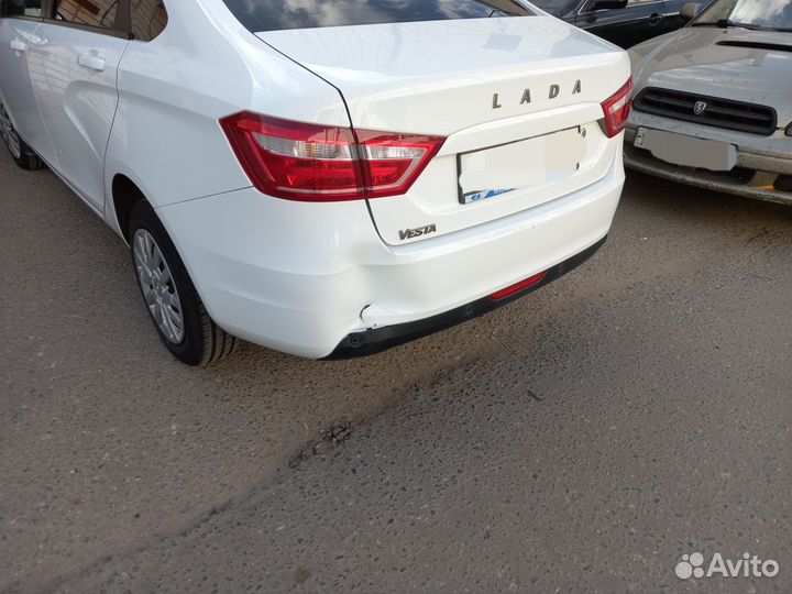 Задний бампер LADA vesta белый оригинал