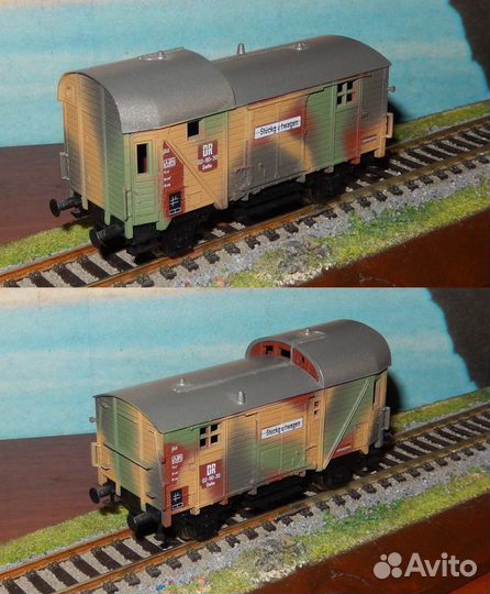 Модель вагон 1/87 камуфляж