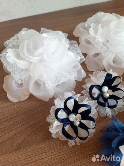 Банты школьные для волос, резинки, заколки