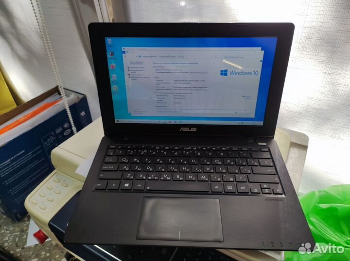 Ноутбук Asus x200ca на ssd