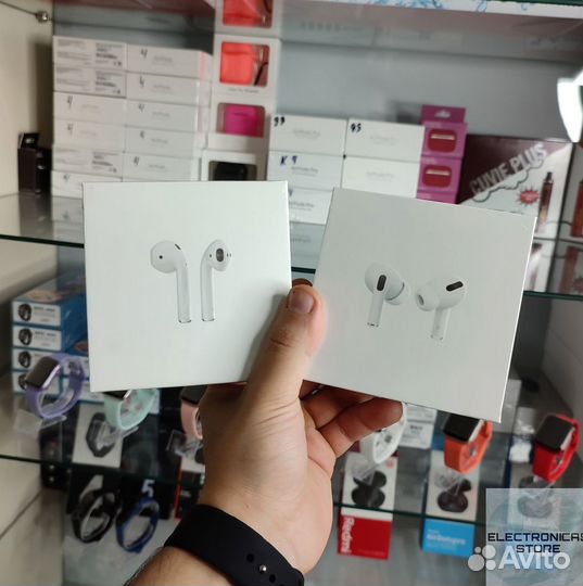 Наушники Apple Airpods 2 Lux v.7 c Чехлом