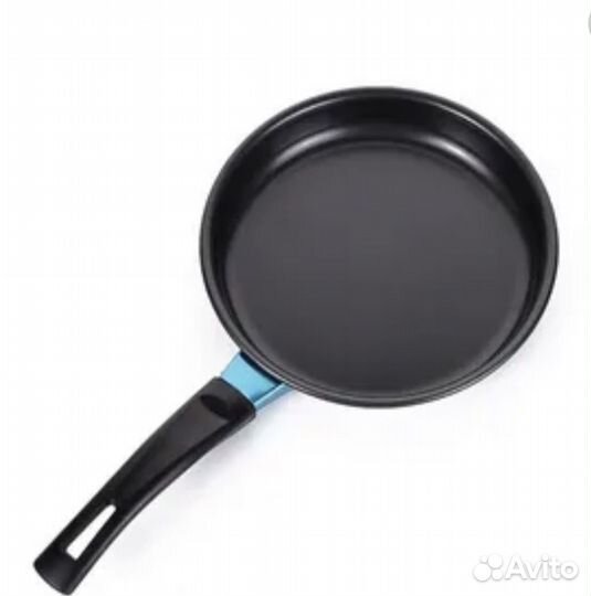 Сковорода для жарки антипригарная черная 18 см