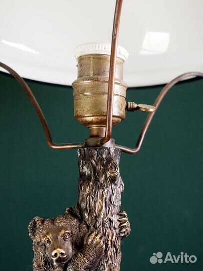 Антикварная настольная лампа. Бронза. Россия