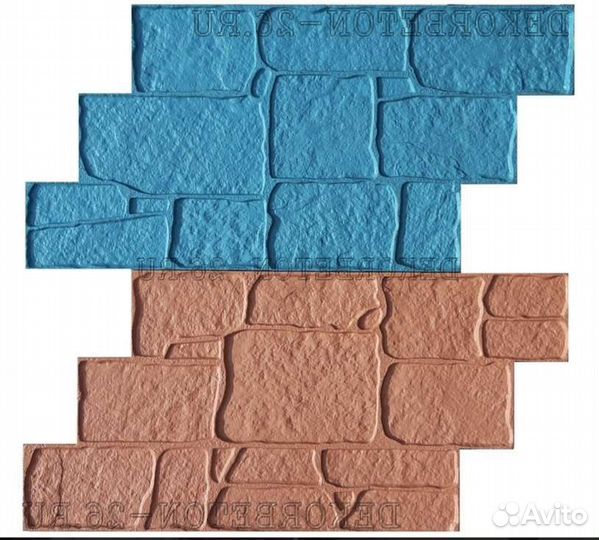 Штамп пресс форма для печатного 3D бетона аренда