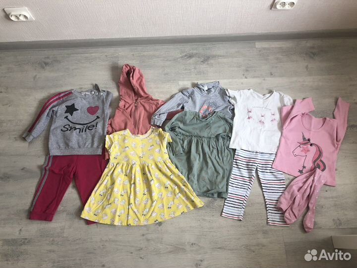 Пакет вещей на девочку 86-92