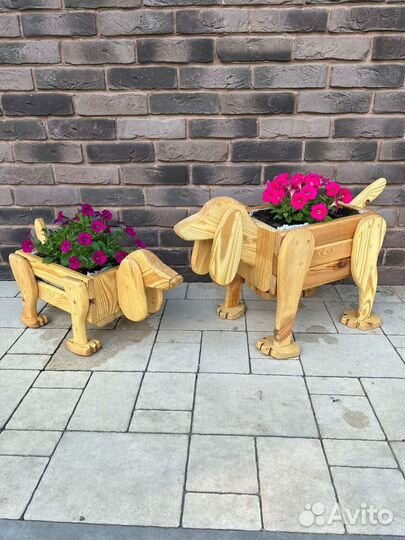 Цветочницы из дерева