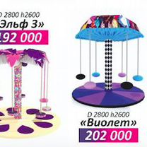 Детские карусели типа Пальма, Москва