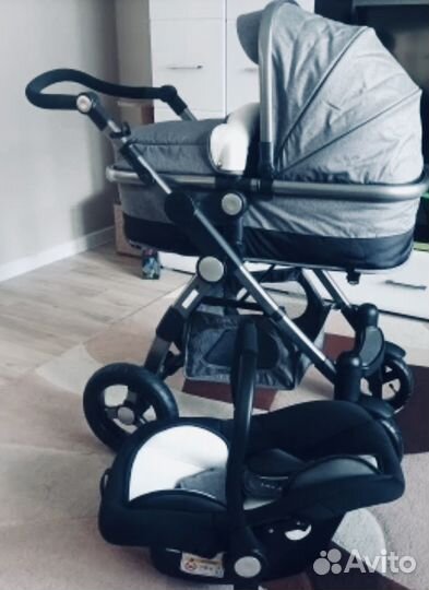 Коляска luxmom 3 в 1 600G