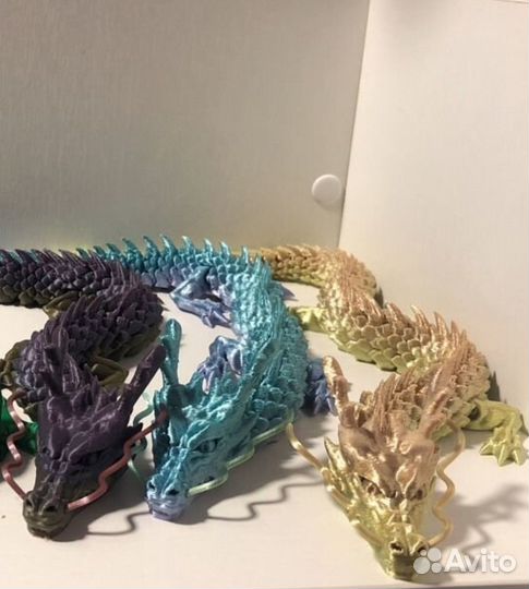 Подвижный дракон 3D