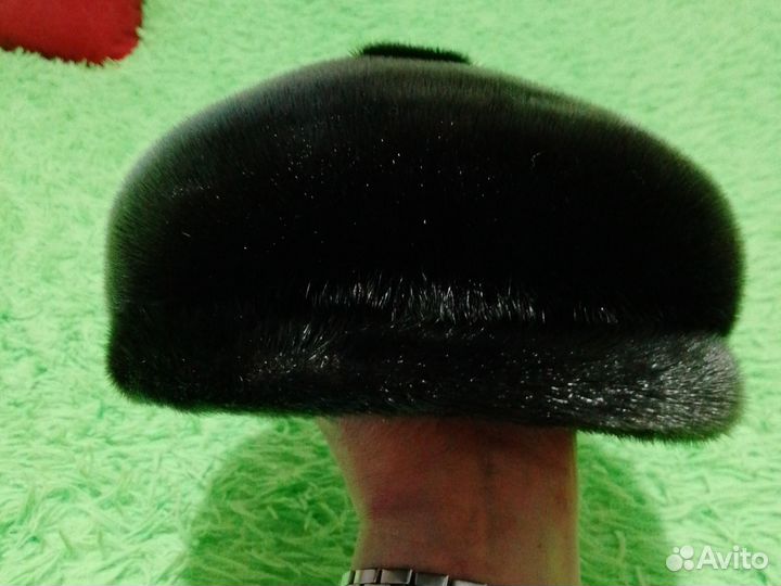 Меховая мужская кепка нерпа