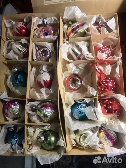 Елочные игрушки СССР и гдр