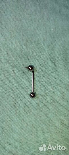 Титановая штанга для пирсинга языка