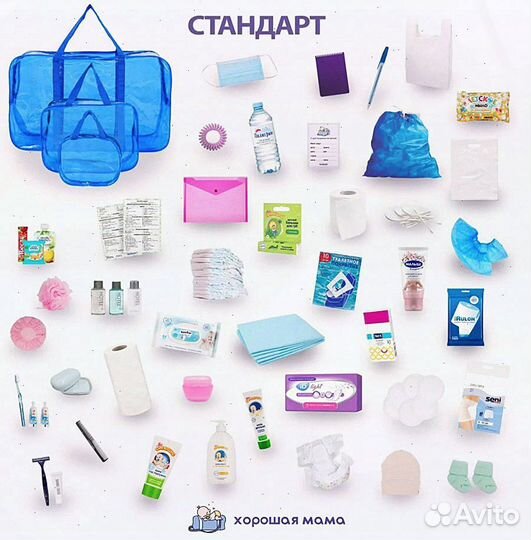 Набор сумок в роддом, готовый набор