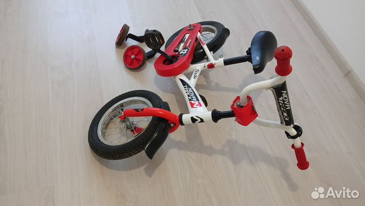 Детский велосипед 12 дюймов. 4 колеса