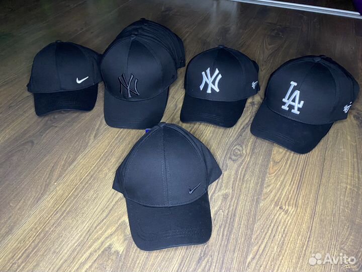 Чёрная кепка Nike, NY, LA